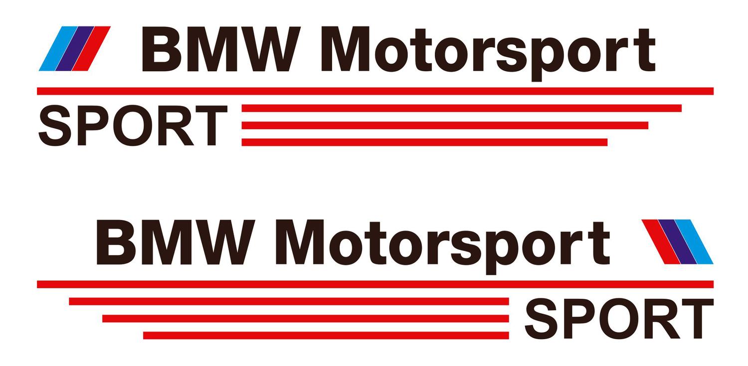 Adesivo decalcomania sportiva BMW Motorsport