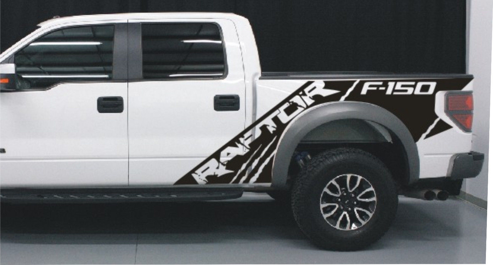 Ford Raptor SVT F150 Bedside Predator Decalcomanie grafiche in vinile per modelli dal 2010 al 2014