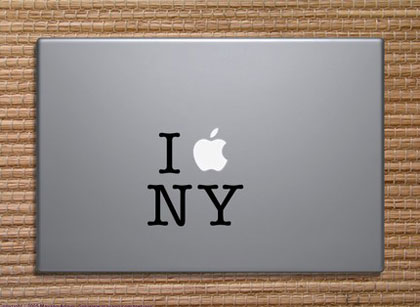 Adoro l'adesivo per decalcomanie di New York MacBook