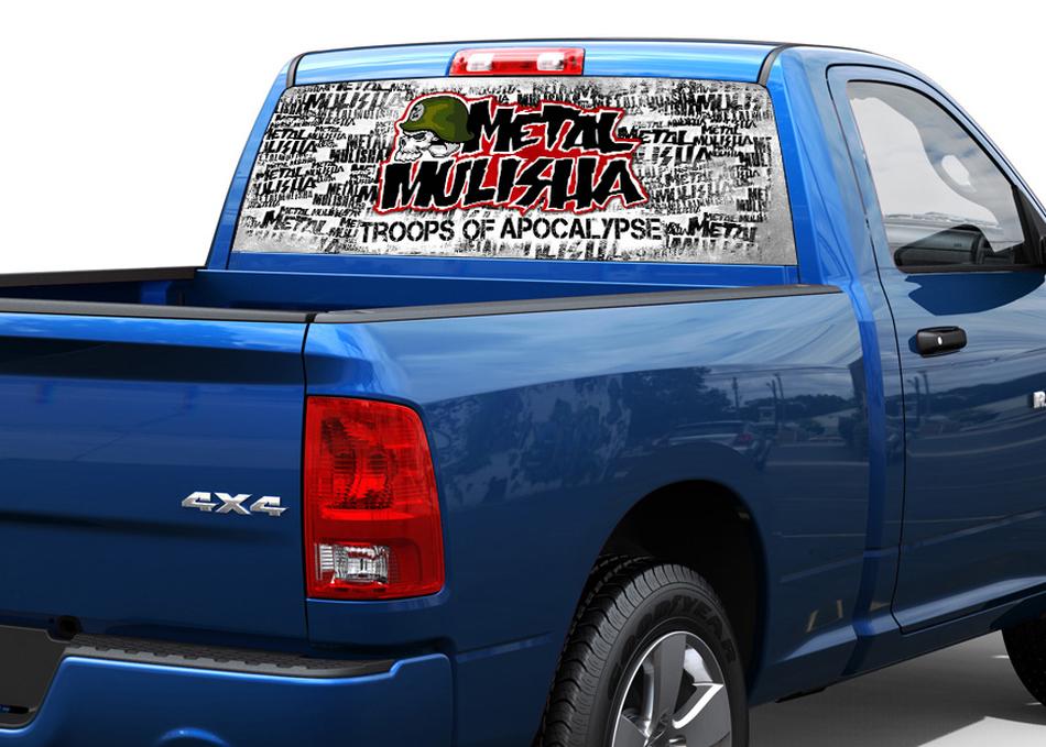 Metal Mulisha Rear Window Decal Sticker Pick-up Truck Suv Auto # 1
