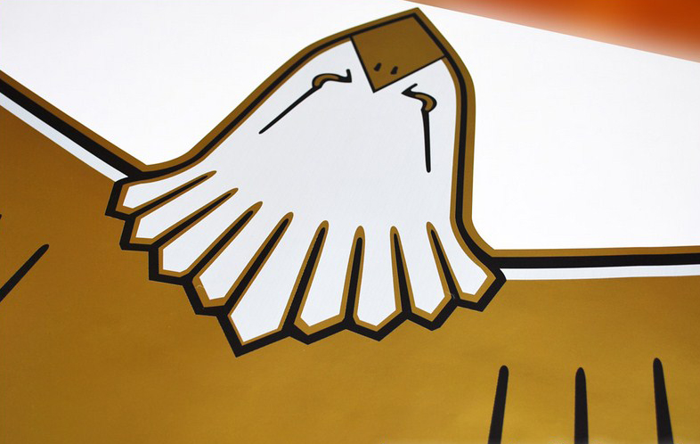 JEEP CJ7 1977-80 Golden Eagle Gold Hood Bird Adesivi Decalcomanie Kit
