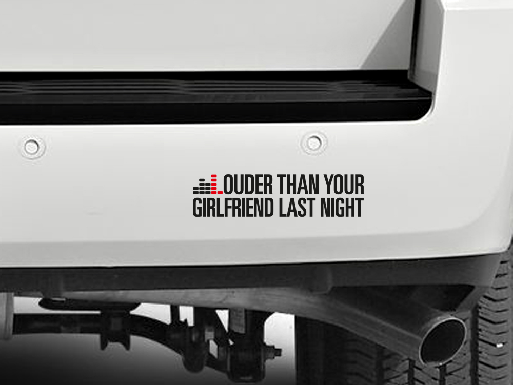 Divertente più forte della tua ragazza Racing Muscle JDM Hemi Car Vinyl Sticker Decal
