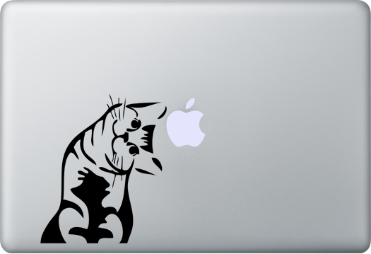MEOW CAT CAT MacBook Decal Sticker