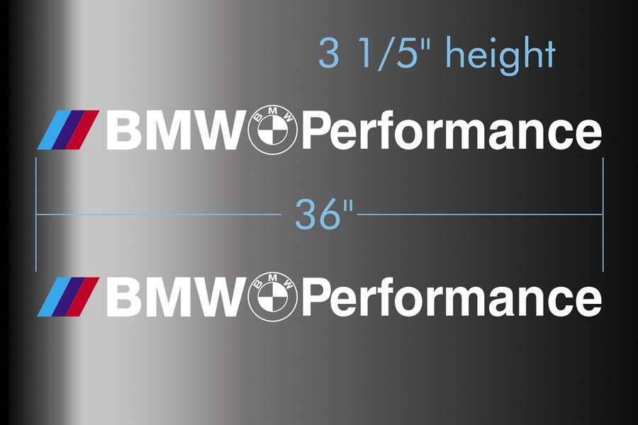 Decalcomanie adesive in vinile con logo BMW Performance per M3 M5 M6 e36 adatte a tutti i modelli
