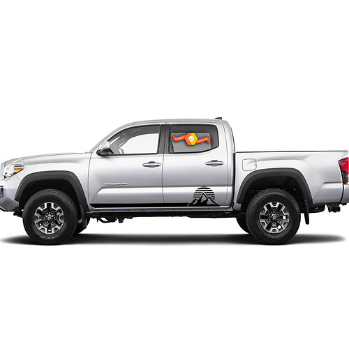 Coppia strisce per Tacoma Side Moon Sun Sunrise Rocker Panel Vinyl Stickers Decal adatta per Toyota Tacoma TRD Off Road Pro Sport
