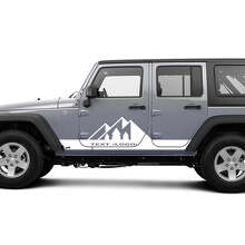Adesivi in Vinile Personalizzati per il Lato Montagne per Jeep Wrangler_2