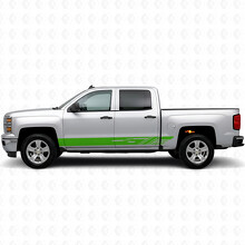 Strisce diagonali in vinile per porta e pannello sottoporta per Chevrolet Silverado 1500 K2XX 2014-2019_6