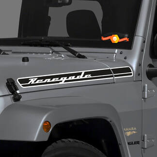 2-Jeep Wrangler Renegade CJ TJ YJ JK XJ Decalcomania in vinile
