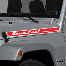 Kit Adesivi in Vinile con Strisce Laterali Personalizzate per Cofano per Jeep Wrangler_2