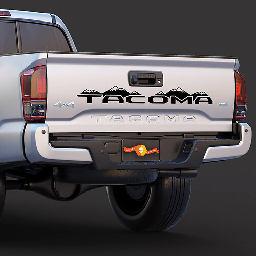 Toyota Tacoma Tailgate Stripe Tailgate Decal Graphics Sticker in vinile
