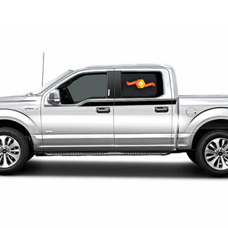 Ford F150 2009-2014 Grafica delle decalcomanie delle strisce del rally del lato superiore della linea del corpo
