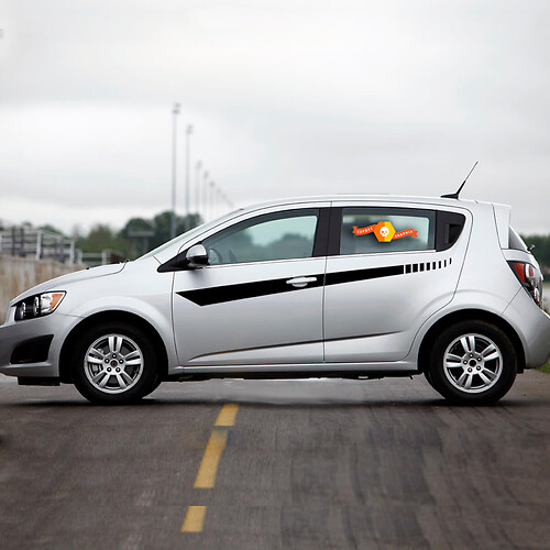 2012 2013 2014 2015 2016 2017 Chevy Sonic porta laterale strisce stroboscopiche adesivi decalcomanie Hatchback
