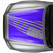 Adesivo in Vinile Distressed Bandiera USA Stile TRD per Cofano Toyota Tacoma 2016-21_2
