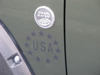 2 Logo Jeep USA Stars Army CJ TJ YJ JK XJ Decalcomania in vinile