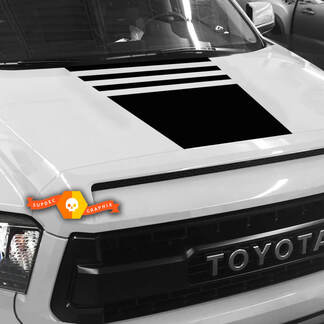 Decalcomania a strisce oscuranti sul cofano - FITS 2007 - 2013 Toyota Tundra TRD
