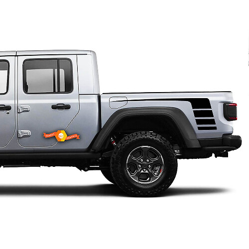 Adesivo grafica vinile lato posteriore letto strisce per Jeep Gladiator JP 2019 2020 2021
