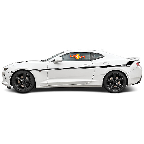 Chevy Camaro 2016 2017 ZL1 SS RS Stile grafico a strisce in stile classico laterale
