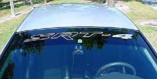 Adesivo in Vinile per Parabrezza SRT-4 per Dodge Challenger