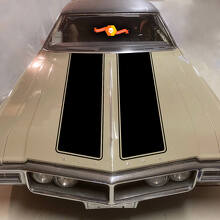 Kit Adesivi in Vinile Doppie Strisce Cofano per Buick Riviera GS 1968+_2
