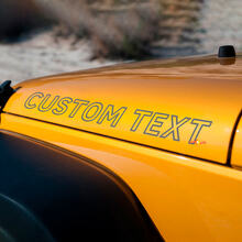 Adesivi in Vinile con Lettere Contorno Personalizzato per Cofano per Jeep Wrangler_3