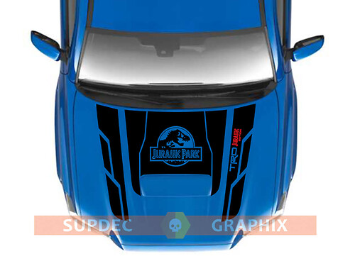 TRD Tacoma Cappuccio 4x4 PRO Sport Off Road NO! Scoop Jurassic Park Vinyl Stickers Decal adatto a Tacoma 16-21
