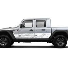 Jeep Gladiator Side Side Door unico Decal Contour Map Adesivo decalcomania in vinile Kit grafico per JT 2018-2021 Testo personalizzato
 2