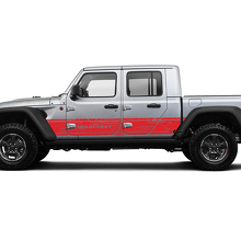 Jeep Gladiator Side Side Door unico Decal Contour Map Adesivo decalcomania in vinile Kit grafico per JT 2018-2021 Testo personalizzato
 3