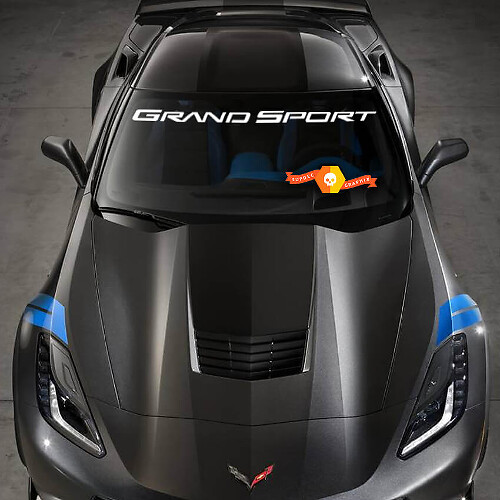 Adesivo in vinile per parabrezza Grand Sport per Chevy Corvette