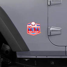 Adesivo in Vinile Laterale Edizione Yeti con Logo Personalizzato per Jeep Wrangler Rubicon_2