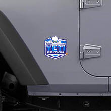 Adesivo in Vinile Laterale Edizione Yeti con Logo Personalizzato per Jeep Wrangler Rubicon_3