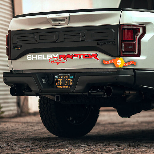 Ford F-150 Raptor Shelby Baja Edition logo adesivo decalcomania grafica letto laterale
