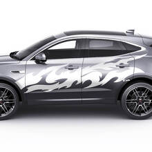 Jaguar E-Pace Adesivo grafico colorato laterale fiamma porte logo adesivo
 2