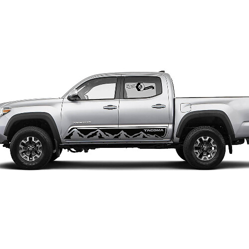 Kit adesivi in vinile con strisce laterali stile Mountai per Toyota Tacoma