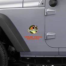 Kit di Adesivi in Vinile con Testo Personalizzato e Logo per Jeep Wrangler CJ_2