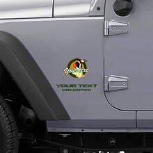 Kit di Adesivi in Vinile con Testo Personalizzato e Logo per Jeep Wrangler CJ_3