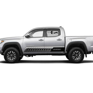 Coppia strisce per Tacoma Side Rocker Panel Snake Lines Style Vinyl Stickers Decal adatta per Toyota Tacoma
