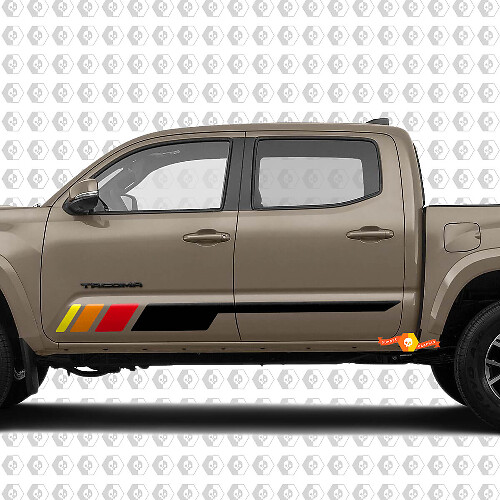 Adesivo Vinilato Strisce Porta Stile Vintage Per Toyota Tacoma Tundra