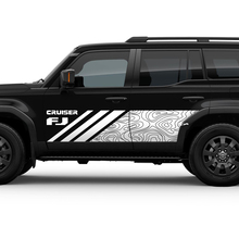 Mappa topografica laterale FJ Cruiser Porte Adesivo per avvolgimento di decalcomania per Toyota FJ Cruiser
 3