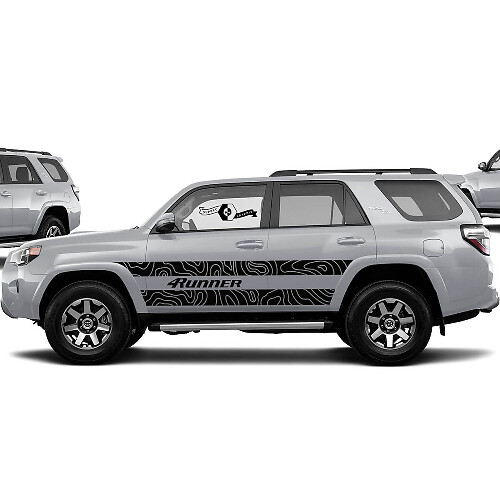 Adesivo per decalcomanie grafiche Toyota 4Runner TRD 4Runner Adesivi per decalcomanie in vinile per porte laterali
