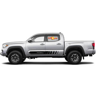 Tacoma Rocker panel 4x4 Off-Road Side Vinyl Stickers Decal Stripes
