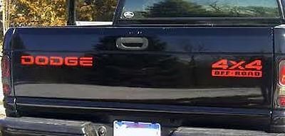 Set di Adesivi in Vinile 4x4 Off Road per Portellone Dodge Ram 1500 2500 Dakota