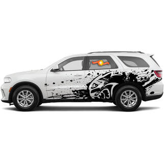Nuovo Dodge SRT Durango Hellcat Star stile Splash Grunge Stripes Kit decalcomania grafica in vinile
