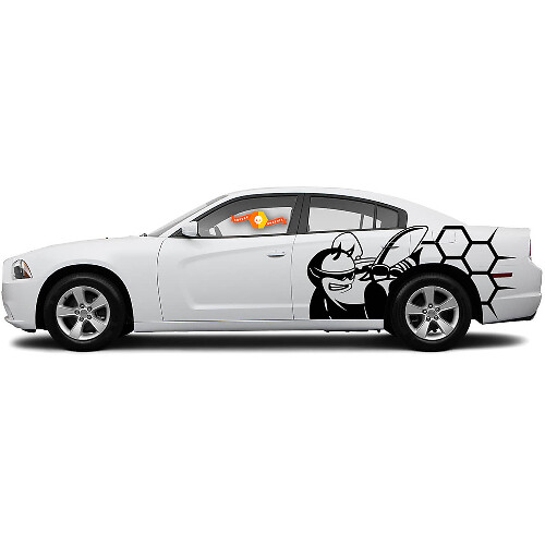 Coppia di adesivi laterali a nido d'ape Scat Pack per Dodge Challenger Charger