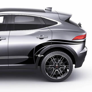 Adesivo con logo Jaguar E-Pace con decalcomania grafica per arco ruota posteriore
