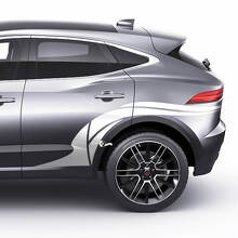 Adesivo grafico per arco ruota posteriore Jaguar E-Pace con logo
 2
