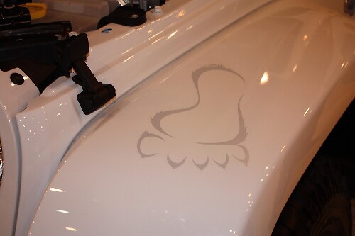Adesivo in Vinile Bigfoot Footprint per Paraurti Jeep Wrangler