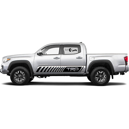 TRD off road lascia Rocker Panel BedSide Side Vinyl Stickers Decal adatto per Toyota Tacoma Tundra tutti gli anni 4
