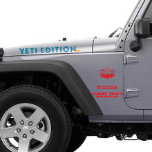 Kit adesivi vinilici cofano e lati Yeti Edition per Jeep Wrangler_2
