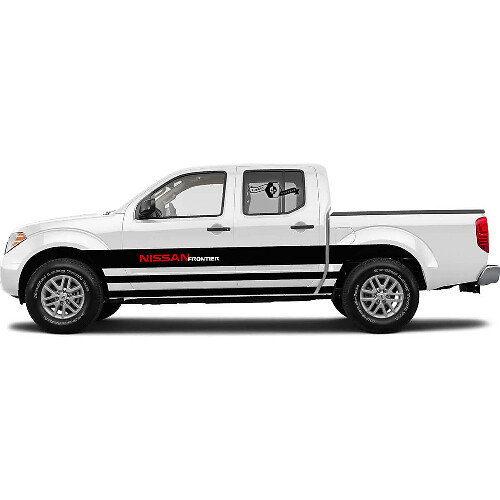 Adesivo in vinile per porta fiancata a linee rette per Nissan Frontier Titan