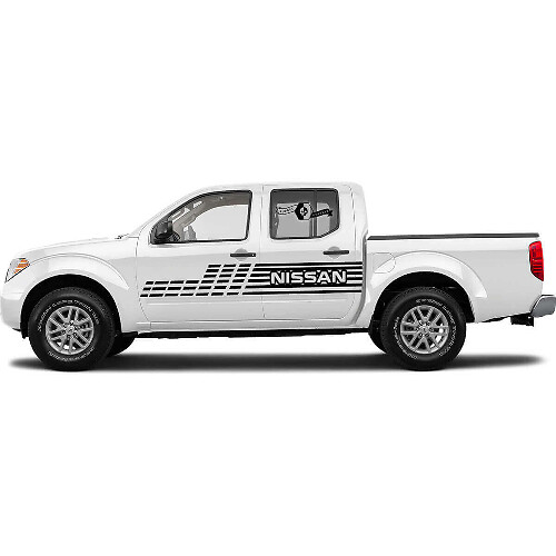 Kit Adesivi Laterali a Strisce a Scacchi per Nissan Titan Frontier